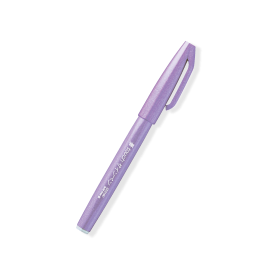 Pentel Fude Touch Brush Sign Pen - Series 3 (6 colors) - Light Violet by Techo Treats Stationery