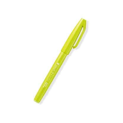 Pentel Fude Touch Brush Sign Pen - Series 3 (6 colors) - Lime Green by Techo Treats Stationery