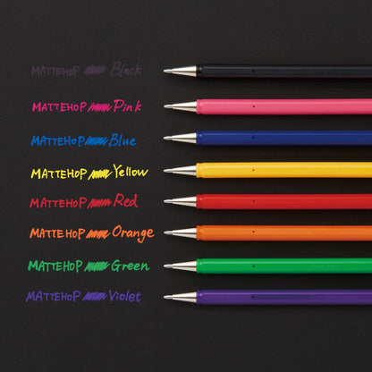 Pentel MATTEHOP 1.0mm Gel Roller Pen (14 colors) - Red by Techo Treats Stationery