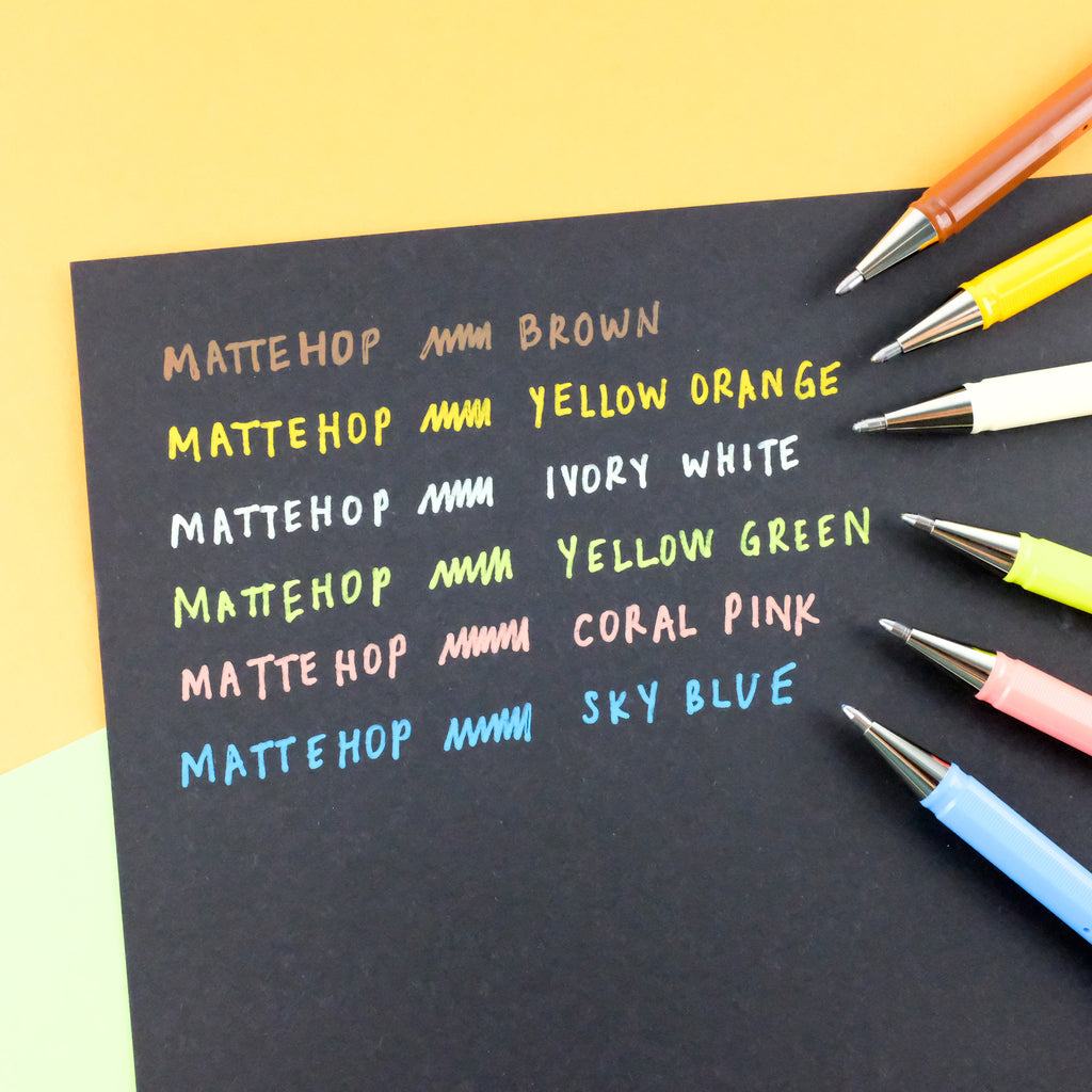 Pentel MATTEHOP 1.0mm Gel Roller Pen (14 colors) - Red by Techo Treats Stationery