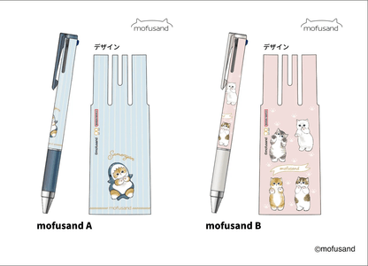 PILOT mofusand JUICE UP 3-color Gel Pen (2 designs) - A - Shark by Techo Treats Stationery