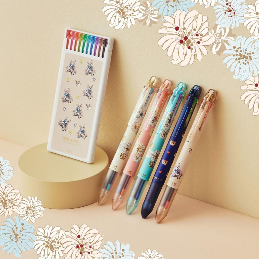 PILOT Pilot x Paul &amp; Joe Vol.2 collecto 4-color Multi Pen Case (5 designs) - White by Techo Treats Stationery