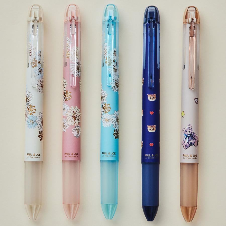 PILOT Pilot x Paul &amp; Joe Vol.2 collecto 4-color Multi Pen Case (5 designs) - White by Techo Treats Stationery