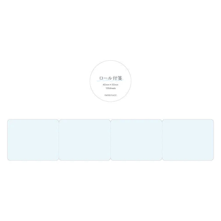Plain Roll Sticky Notes (6 colors) (Gift) - Papier Platz - Blue by Techo Treats Stationery