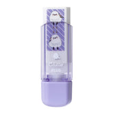 PLUS Clutto Eraser with Case - Shimaenaga Long-tailed Tit (Purple) - Default Title by Techo Treats Stationery