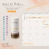 PLUS DECO ROLL Rolling Stamp - Check (Pale Orange) - Default Title by Techo Treats Stationery