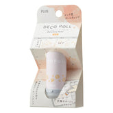PLUS DECO ROLL Rolling Stamp - Flowers (Pale Orange) - Default Title by Techo Treats Stationery