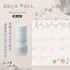 PLUS DECO ROLL Rolling Stamp - Leaf (Black) - Default Title by Techo Treats Stationery