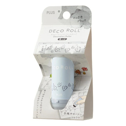 PLUS DECO ROLL Rolling Stamp - Leaf (Black) - Default Title by Techo Treats Stationery