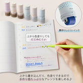 PLUS DECO ROLL Rolling Stamp - Water Drop (Pale Blue) - Default Title by Techo Treats Stationery