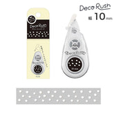 PLUS Deco Rush 10mm Limited Monochrome Series - Snow Dots - Default Title by Techo Treats Stationery