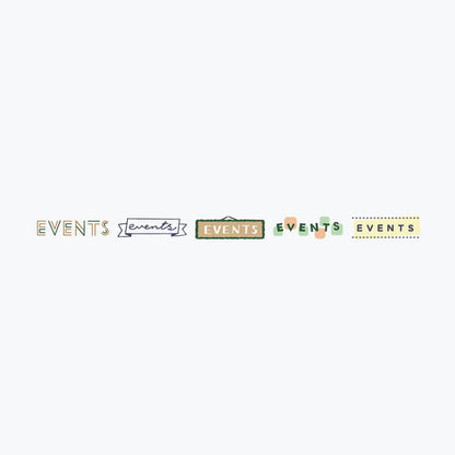 PLUS Deco Rush 10mm Limited Topic Series - Events - Default Title by Techo Treats Stationery
