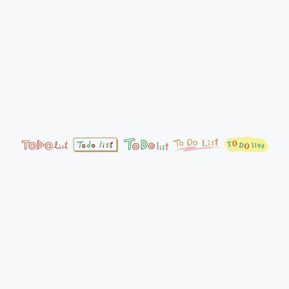 PLUS Deco Rush 10mm Limited Topic Series - Todo List - Default Title by Techo Treats Stationery