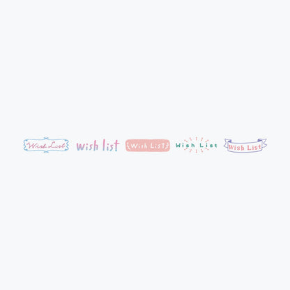PLUS Deco Rush 10mm Limited Topic Series - Wish List - Default Title by Techo Treats Stationery