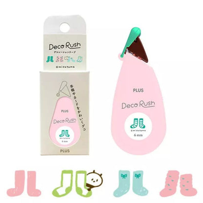 PLUS Deco Rush x mizutama - Socks - Default Title by Techo Treats Stationery