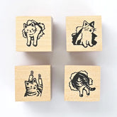 Pranks on the Edge Rubber Stamp Set - Cat - NB Co - Default Title by Techo Treats Stationery