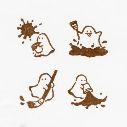 Pranks on the Edge Rubber Stamp Set - Ghost - NB Co - Default Title by Techo Treats Stationery