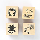 Pranks on the Edge Rubber Stamp Set - Goat - NB Co - Default Title by Techo Treats Stationery
