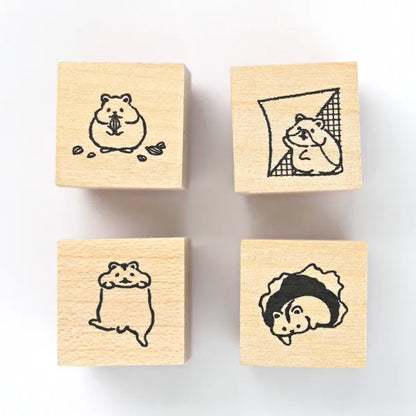 Pranks on the Edge Rubber Stamp Set - Hamster - NB Co - Default Title by Techo Treats Stationery