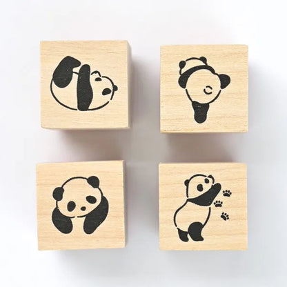 Pranks on the Edge Rubber Stamp Set - Panda - NB Co - Default Title by Techo Treats Stationery