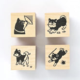 Pranks on the Edge Rubber Stamp Set - Shiba Inu - NB Co - Default Title by Techo Treats Stationery