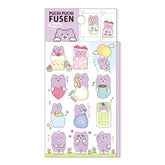 Puchi Puchi Die-cut Sticky Notes - Bye Bye Bear - Techo Treats