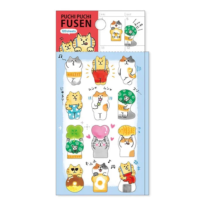 Puchi Puchi Die-cut Sticky Notes - Nyansuke - Techo Treats