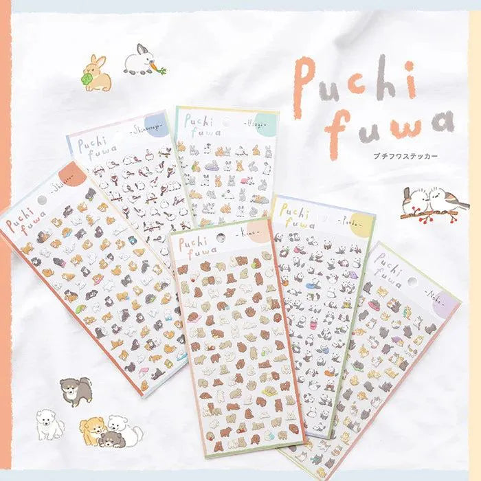 Puchifuwa Tiny Puffy Sticker - Cat - Techo Treats