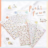 Puchifuwa Tiny Puffy Sticker - Cat - Techo Treats