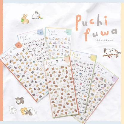 Puchifuwa Tiny Puffy Sticker - Cat - Techo Treats