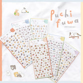 Puchifuwa Tiny Puffy Sticker - Panda - Techo Treats