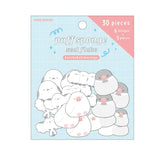 Puff Sponge Seal Flake - Buncho and Shimaenaga - KAMIO JAPAN - Default Title by Techo Treats Stationery