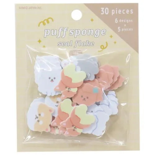 Puff Sponge Seal Flake - Dogs - KAMIO JAPAN - Default Title by Techo Treats Stationery