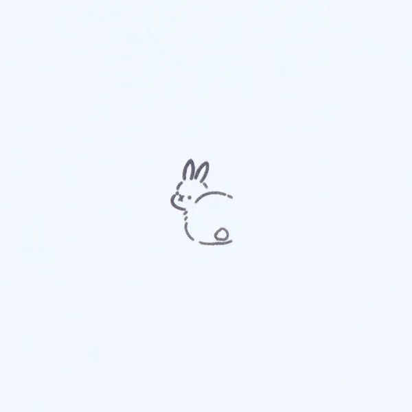 Pyokkori 3-in-1 Penetrating Stamp Vol.1 - Rabbit - Sun-Star Stationery - Default Title by Techo Treats Stationery