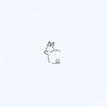 Pyokkori 3-in-1 Penetrating Stamp Vol.1 - Rabbit - Sun-Star Stationery - Default Title by Techo Treats Stationery