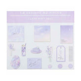 Q-LiA Colorfilm Seal Bright Flake Stickers - Chiffon Purple - Default Title by Techo Treats Stationery