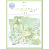 Q-LiA Colorfilm Seal Bright Flake Stickers - Comfort Green - Default Title by Techo Treats Stationery