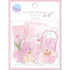 Q-LiA Colorfilm Seal Bright Flake Stickers - Holiday Pink - Default Title by Techo Treats Stationery