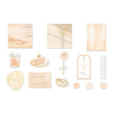 Q-LiA Colorfilm Seal Bright Flake Stickers - Sherbet Orange - Default Title by Techo Treats Stationery