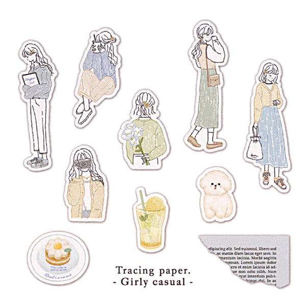 Q-LiA Femme Closet Flake Stickers - Girly Causal - Default Title by Techo Treats Stationery