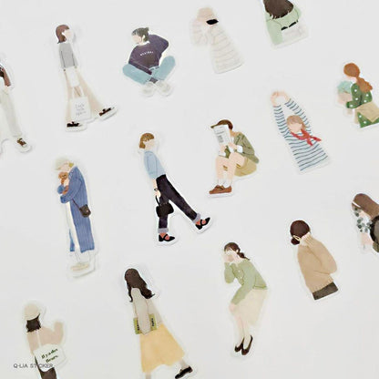 Q-LiA Femme Closet Flake Stickers - Trad - Default Title by Techo Treats Stationery