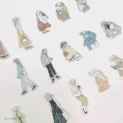 Q-LiA Femme Closet Flake Stickers - Trad - Default Title by Techo Treats Stationery