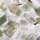 Q-LiA Fleuriere Flake Stickers - Ivory - Default Title by Techo Treats Stationery