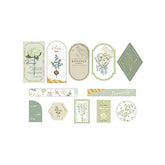 Q-LiA Fleuriere Flake Stickers - Lime Green - Default Title by Techo Treats Stationery
