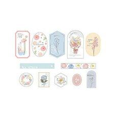 Q-LiA Fleuriere Flake Stickers - Pastel - Default Title by Techo Treats Stationery