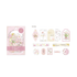 Q-LiA Fleuriere Flake Stickers - Pink - Default Title by Techo Treats Stationery