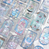Q-LiA GLASS PARLOR Clear Sticker Vol.2 - Bundle of 6 Packs - Techo Treats