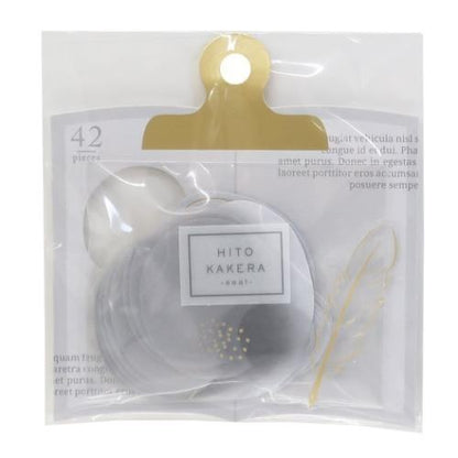 Q-LiA HITOKAKERA Flake Stickers - Gray - Default Title by Techo Treats Stationery