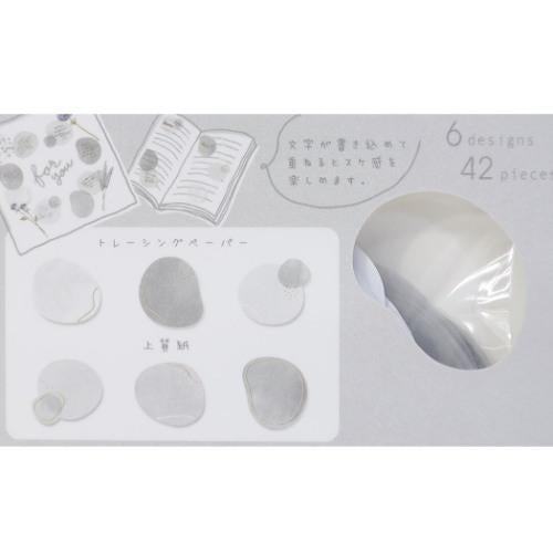 Q-LiA HITOKAKERA Flake Stickers - Gray - Default Title by Techo Treats Stationery