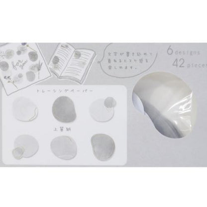 Q-LiA HITOKAKERA Flake Stickers - Gray - Default Title by Techo Treats Stationery